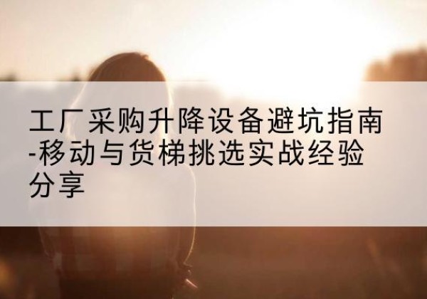 凉山移动式升降机怎么选-工厂采购升降设备避坑指南-移动与货梯挑选实战经验分享